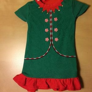 Wondershop ELF Christmas Nightgown Pajama Dress your 18" American Girl Doll New